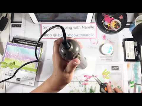 Stampin' Up!  - Emboss Resist with Dandelion Wishes - FB Live Replay