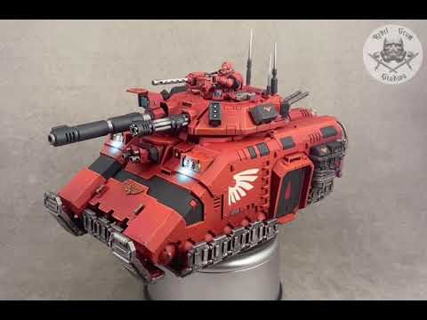 Warhammer 40k Blood Angels Space Marines, Primaris Repulsor Executioner Tank.