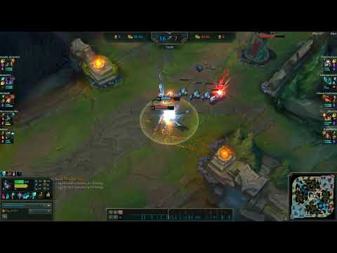 Akali 1v2 Camille and Hecarim