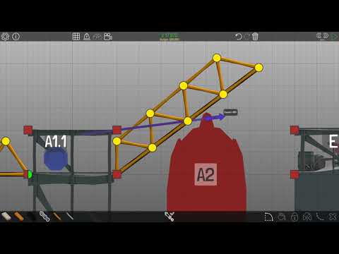 Poly Bridge Level 2 - 13 Fast and Easy