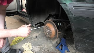 Saab 9000 -  Rear ABS Sensor and wheel bearing replacement.