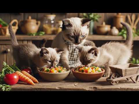 Mummy Cat Feeding their Kittens