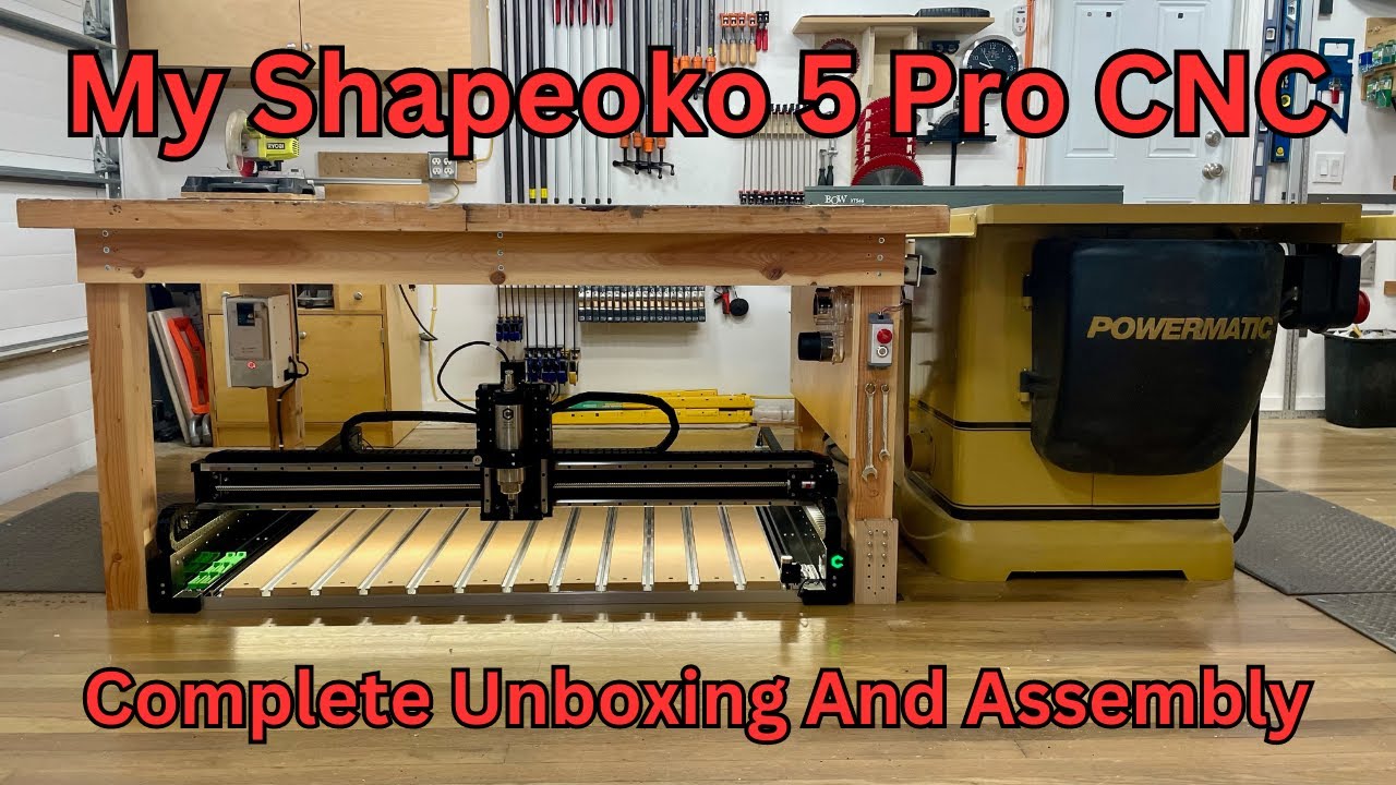 The Unboxing and Assembly of my New Shapeoko 5 Pro CNC Router 4'x4'