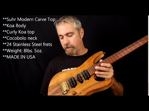 Suhr Modern Carve Top KOA with Morgan AC20 Deluxe
