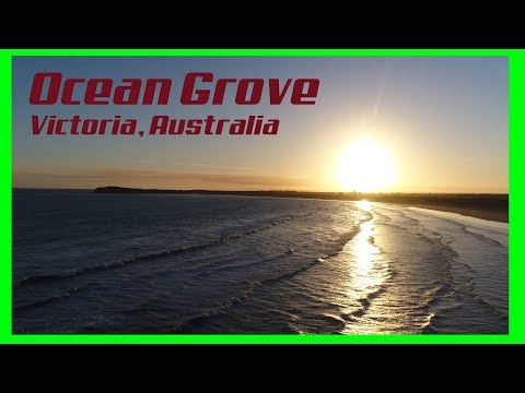 Overhead shots of Ocean Grove via drone