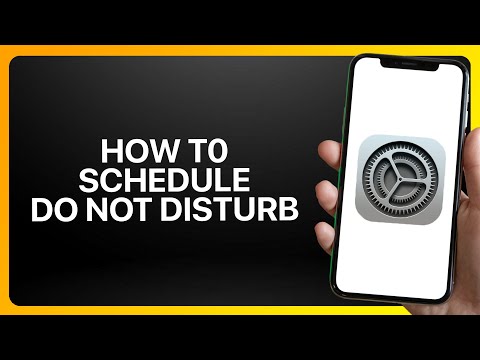 How To Schedule Do Not Disturb In iPhone Settings 2025! Tutorial