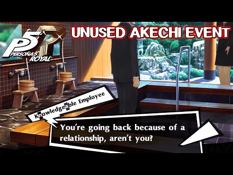 Unused Akechi event official english translation - Persona 5 Royal