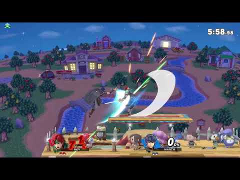 Ciela~(Marth) vs Roy(Quickplay) Smash Ultimate QuickPlay Match 3
