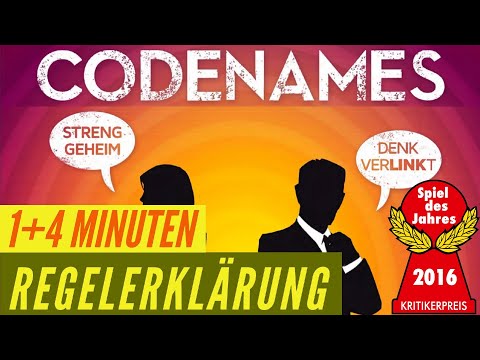 Codenames Regeln Anleitung Erklärung - Spiel des Jahres 2016 Familienspiel