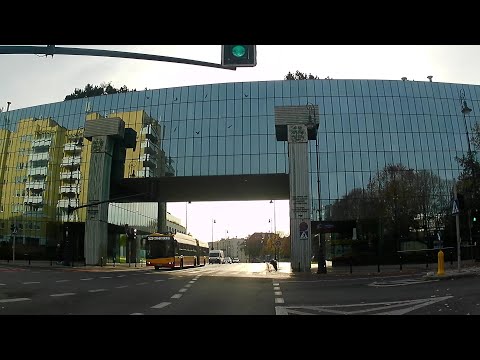 🇵🇱 Warszawa 2022, Polska. Drive Przejazd m365 Pro, ulice Warszawy. Drive, Streets of Warsaw. [4K]