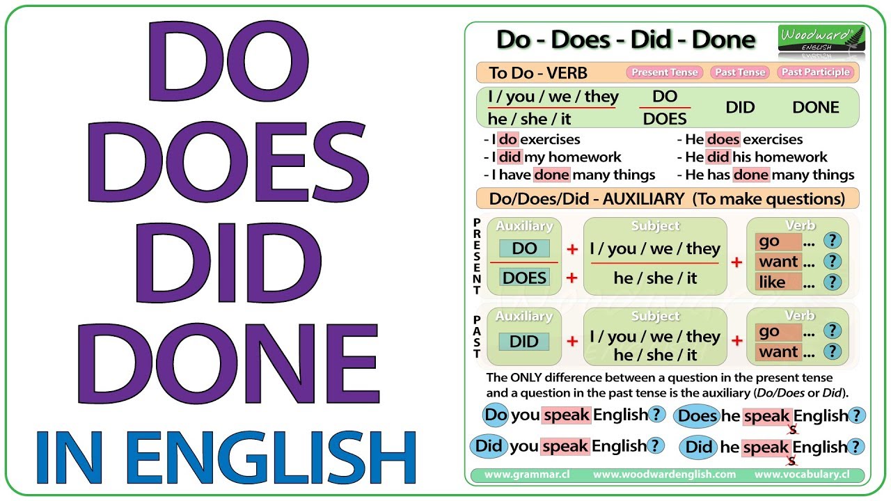 Do Does Did Done - English Grammar Lesson