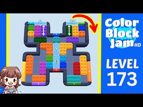 Color Block Jam Level 173 Solution Walkthrough