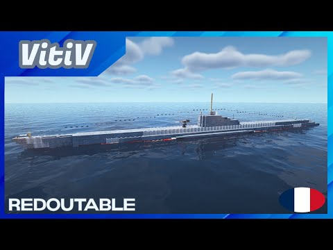 Insane Redoutable Submarine in Minecraft!
