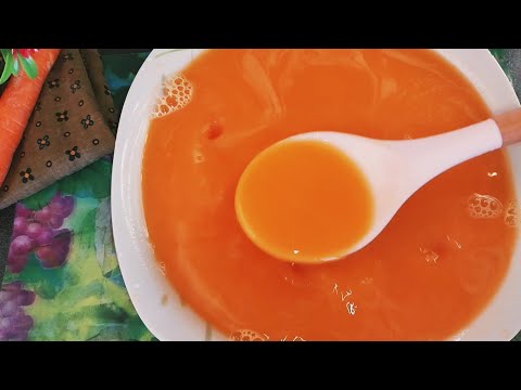 jus de carotte orange pour la santé de la peau et des yeux recette rapide