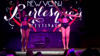 Gin Minsky & Perle Noire at the 2014 New York Burlesque Festival