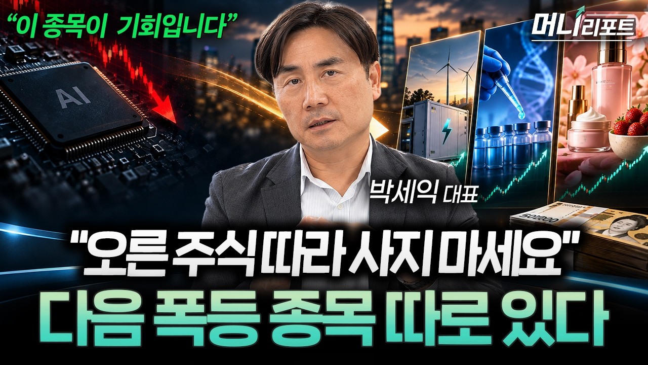 "오른 주식 따라 사면 안됩니다" 반도체가 쉴 때 미리 담아둘 '이 주식'에 주목하세요 (박세익 대표 2부) I ?