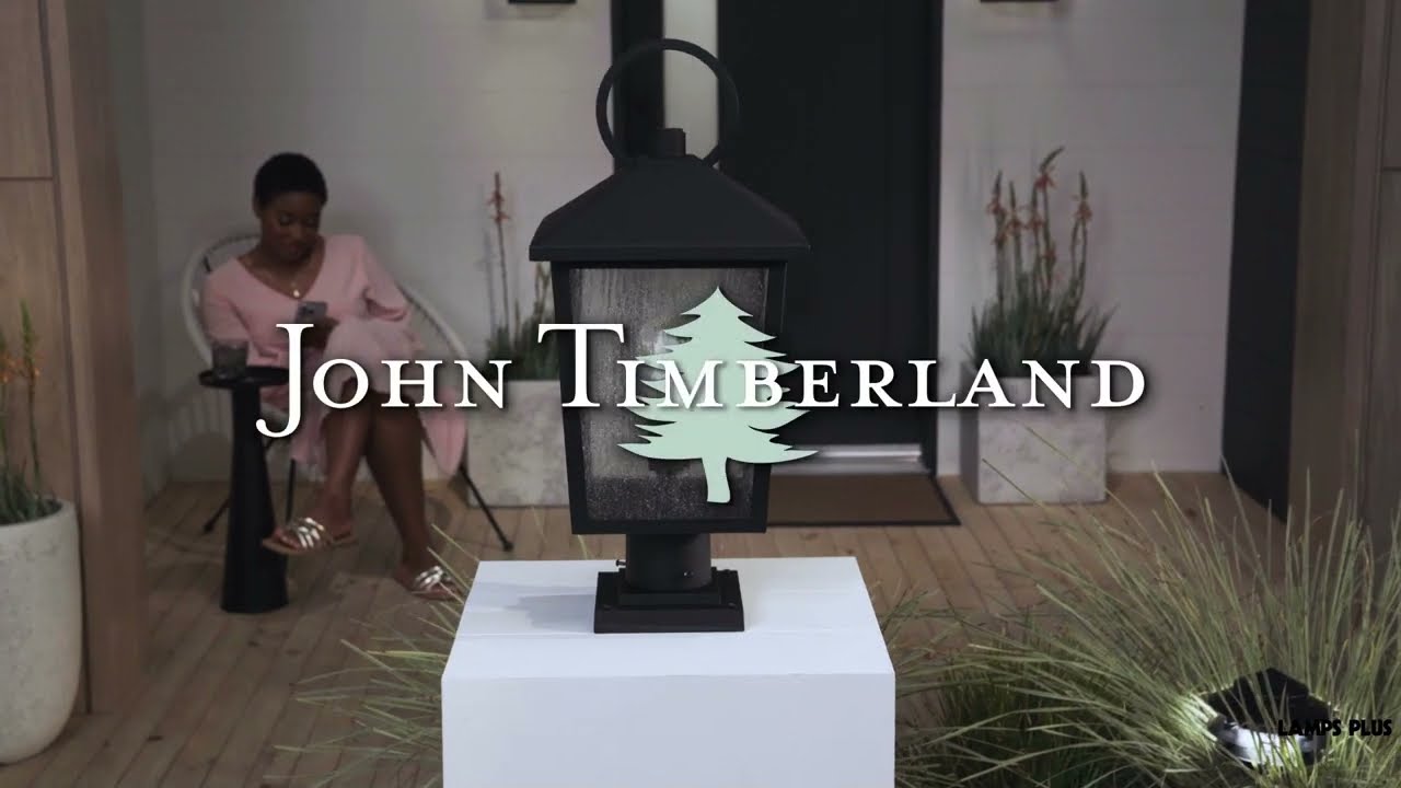 Video 1 Watch A Video About the John Timberland Westmont Sand Black Outdoor Post Light