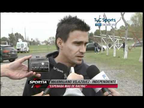 Maxi Velázquez: "Esperaba más de Racing"