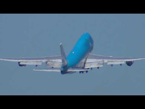 KLM 747-400 PH-BFN Departure from 1R at SFO