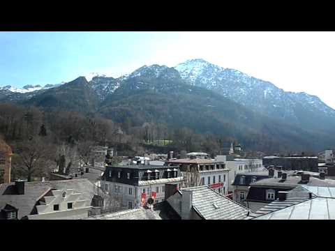 Terrassencafe in der Fußgängerzone von Bad Reichenhall