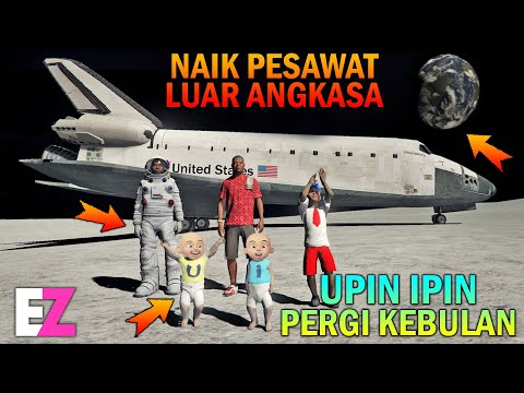 UPIN IPIN PERGI KE BULAN, NAIK PESAWAT LUAR ANGKASA - GTA 5 SULTAN BOCIL