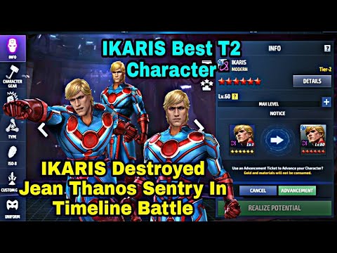 IKARIS T2 Review And Timeline Battle Test - Marvel Future Fight