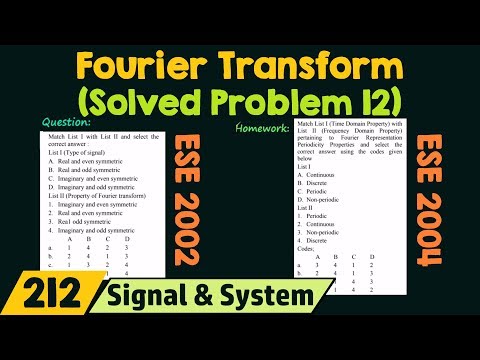 Fourier Transform Solved Problem 12