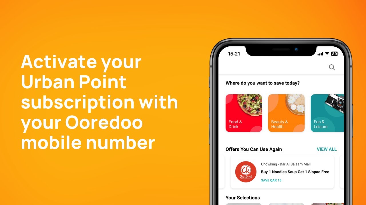 How to activate your Urban Point subscription with your Ooredoo mobile number