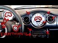 Mini Cooper Dashboard Lights, Buttons & Switches Explained R52 2007 Model