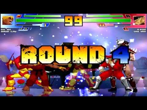 SS MUGEN All-Stars #118 - Evil Ken and Dragon Claw vs. M.Bison and Shao Kahn