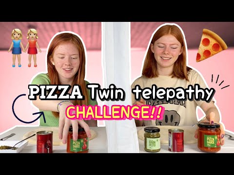 TWIN TELEPATHY PIZZA CHALLENGE!! //Emmes krea-verden//