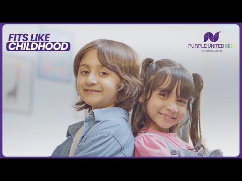 Premium kidswear clothes brand film story 2025  | Fits Like Childhood | Purple United Kids