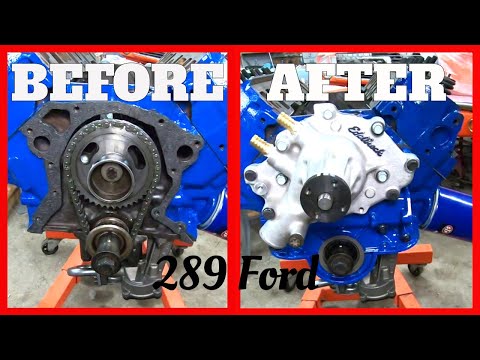 How to Install Timing Cover & Water Pump - Rebuild the 289 Ford - Part 11