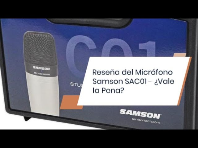 Vídeo relacionado con Samson SAC01 - Micrófono condensador de estudio (tamaño grande)
