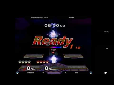 Tuesdays @ Taz's 2/7/17 - Metafour (Marth) vs Yep (Marth) - Losers Quarters