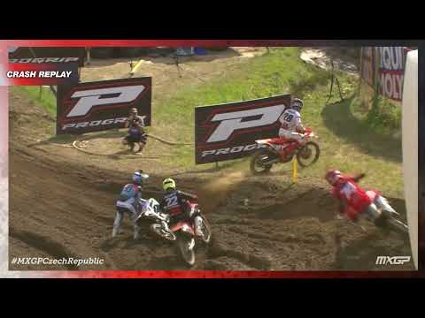 Geerts crash | MX2 Qualifying Race | MXGp of Czech Republic 2022 #MXGP #Motocross