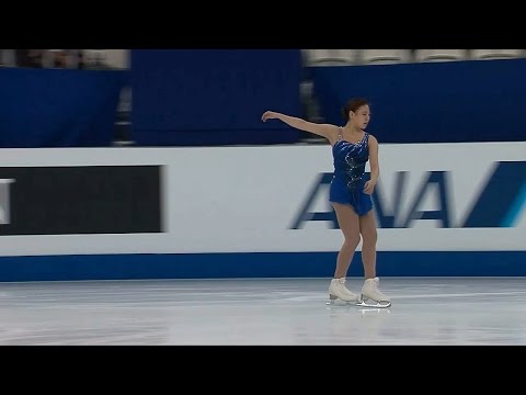 2015 Worlds Ladies FS Group 2 Warm-up (김해진 Hae Jin KIM)