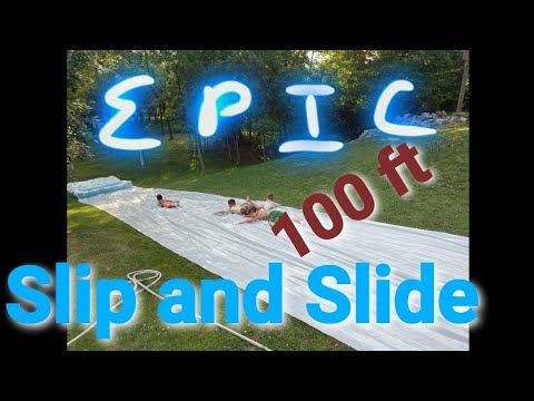 DIY Slip and Slide EASY, 100 feet long!