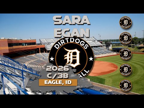 2023 Sara Egan 🥎 Shortstop and UT, Softball Skills Video- Idaho Dirtdogs
