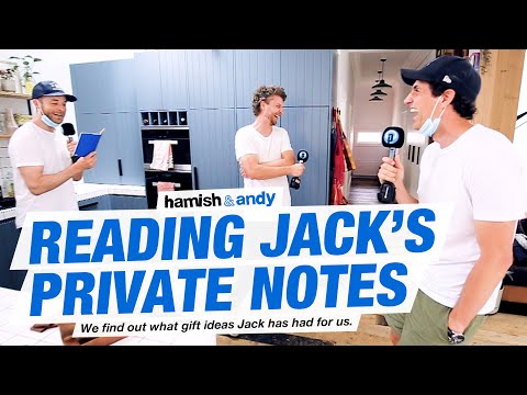Reading Jack's Private Notebook | Hamish & Andy