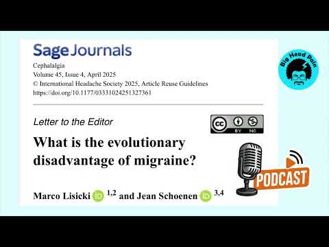 Evolution and migraine