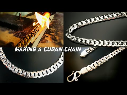 Making A Cuban Chain | Handmade Silver Chain | Making of Silver Cuban Link