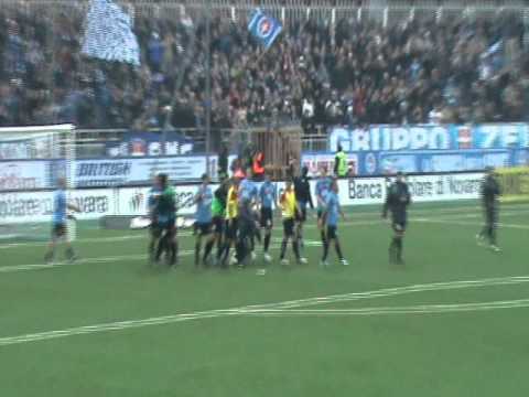 Novara - Albinoleffe 3-0 -  Fontana "picchiato"