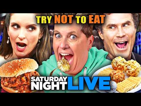 Try Not To Eat - SNL (Schweddy Balls, Lunch Lady Land, Taco Town) | People vs Food
