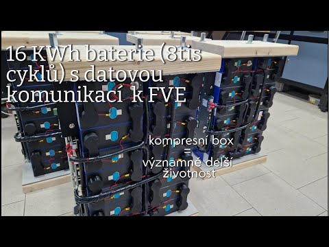 LiFePO4 baterie 48V/320Ah-16KWh pro FVE. BMS s datovou komunikací nejen pro Victron.