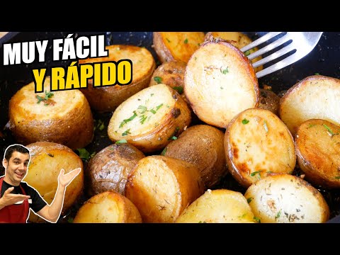 😋 Deliciosas PAPAS SALTEADAS en solo 10 minutos 🕒👩‍🍳Cómo preparar las patatas perfectas