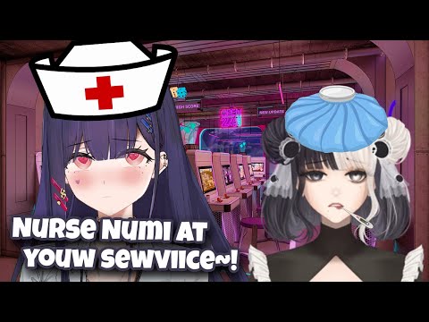 Nurse Numi helps a flustered Orihime