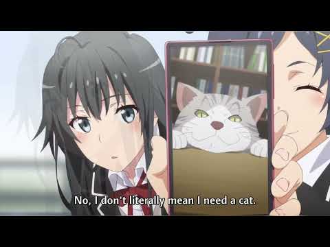 Yuki Yukinoshita really wants to have a cat 🐱.. || Oregairu Ova 3 || My Teen Romantic Comedy Sanfu