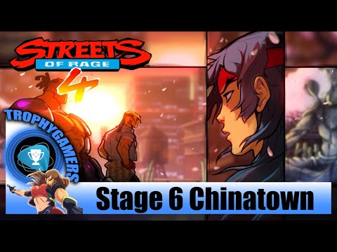 Streets of Rage 4 - Stage 6 Chinatown Adam Gameplay