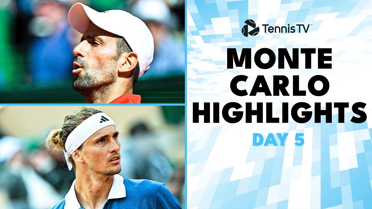Djokovic vs Musetti; Sinner, Medvedev, Zverev, Tsitsipas & More | Monte-Carlo 2024 Highlights Day 5